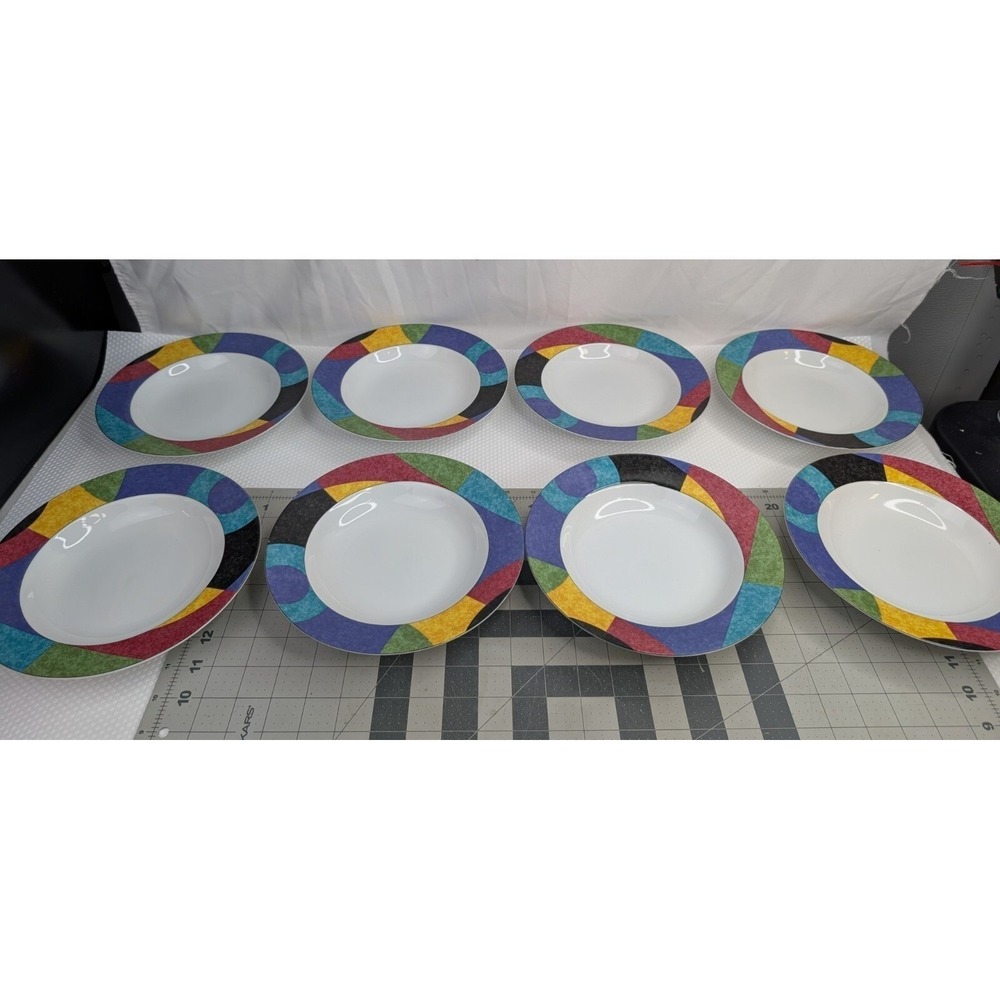 Mikasa California Currents M5101 Soup Cereal Bowl 8.5 Lot of 8